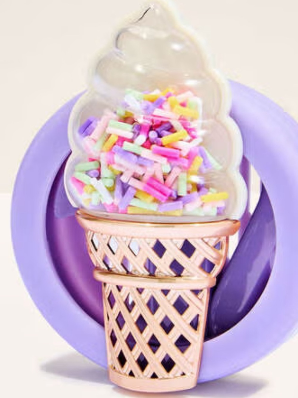 Bath & Body Works Soft Serve Cone Car Fragrance Holder - Purple